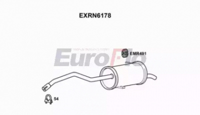 EUROFLO exrn6178 -  Глушитель выхлопных газов конечный