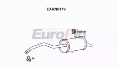 EUROFLO exrn6179 -  Глушитель выхлопных газов конечный