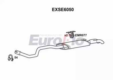 EUROFLO exse6050 -  Глушитель выхлопных газов конечный