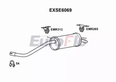 EUROFLO exse6069 -  Глушитель выхлопных газов конечный