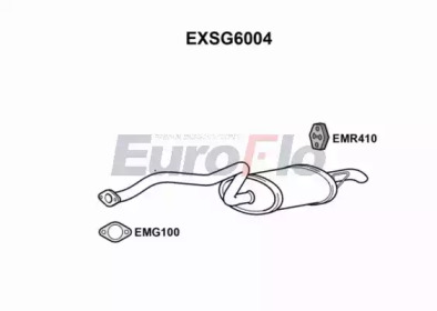 EUROFLO exsg6004 -  Глушитель выхлопных газов конечный