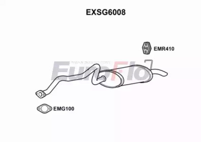 EUROFLO exsg6008 -  Глушитель выхлопных газов конечный
