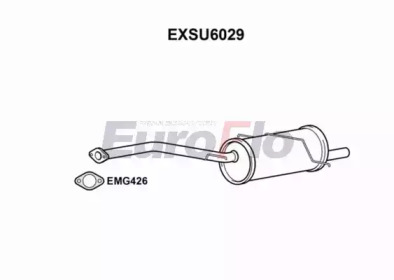 EUROFLO exsu6029 -  Глушитель выхлопных газов конечный