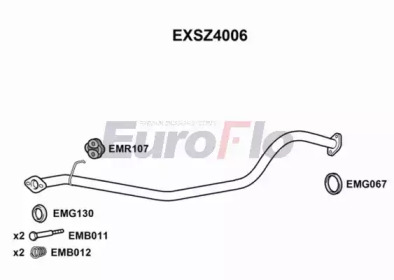 EUROFLO exsz4006 -  Труба выхлопного газа