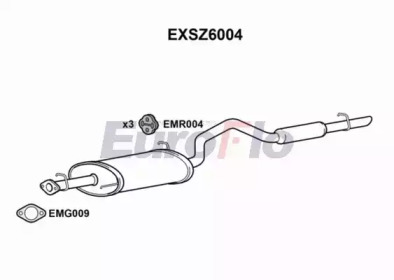 EUROFLO exsz6004 -  Глушитель выхлопных газов конечный