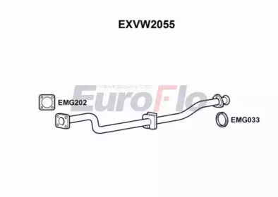 EUROFLO exvw2055 -  Труба выхлопного газа