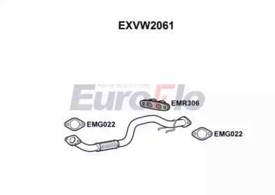EUROFLO exvw2061 -  Труба выхлопного газа