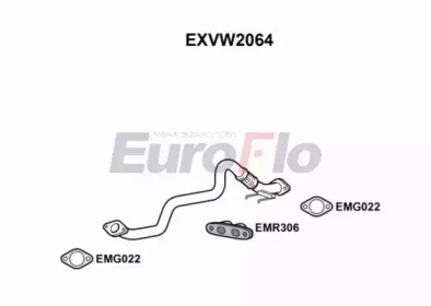 EUROFLO exvw2064 - Труба выхлопного газа