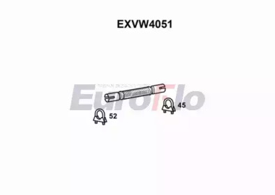 EUROFLO exvw4051 -  Труба выхлопного газа