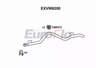 EUROFLO exvw6200 - Насадка выпускной трубы