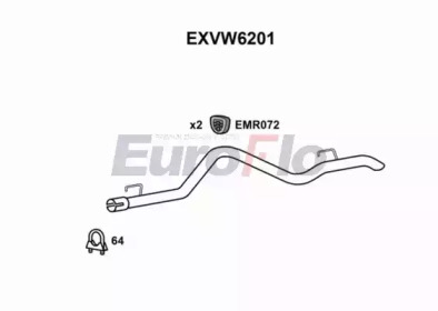 EUROFLO exvw6201 - Насадка выпускной трубы