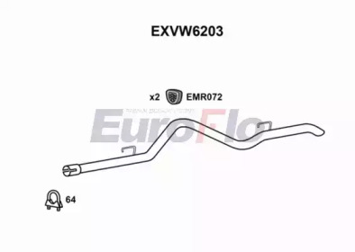 EUROFLO exvw6203 - Насадка выпускной трубы