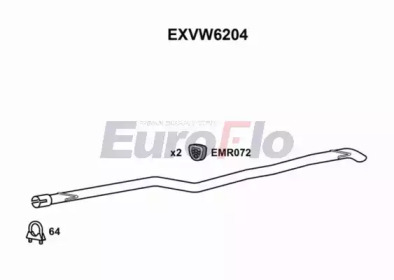 EUROFLO exvw6204 -  Насадка выпускной трубы
