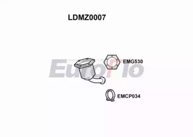 EUROFLO ldmz0007 -  Сажевый / частичный фильтр, система выхлопа ОГ