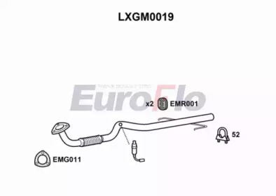 EUROFLO lxgm0019 - Труба выхлопного газа