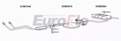 EUROFLO mz300303008b -  Система выпуска ОГ
