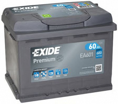 EXIDE ea601 -  АККУМУЛЯТОР EXIDE PREMIUM CARBON BOOST 12V 60AH 60