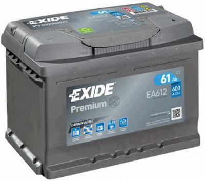 EXIDE ea612 -  Батарея аккумуляторная Premium, 12В 61А/ч
