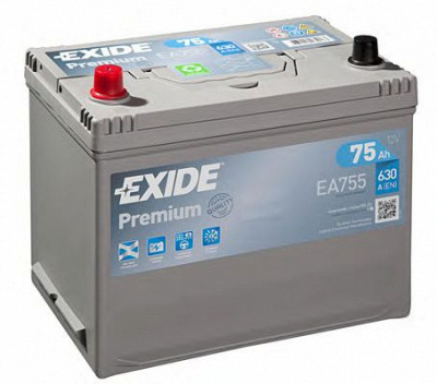EXIDE ea755 -  Стартерная аккумуляторная батарея| Стартерная аккумуляторная батарея