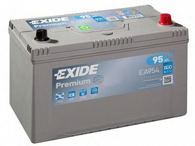 EXIDE ea954 -  АККУМУЛЯТОР PREMIUM 95AH 800A (R +) 306X173X222 M