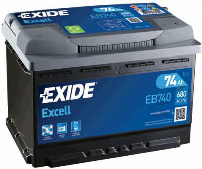 EXIDE eb740 -  Стартерная аккумуляторная батарея| Стартерная аккумуляторная батарея