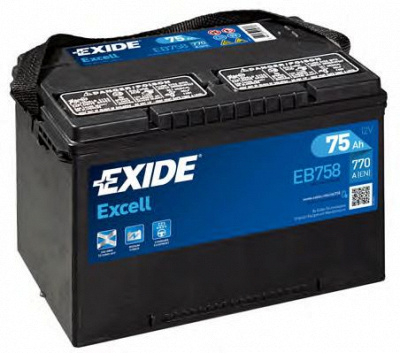 EXIDE eb758 -  Стартерная аккумуляторная батарея; Стартерная акку