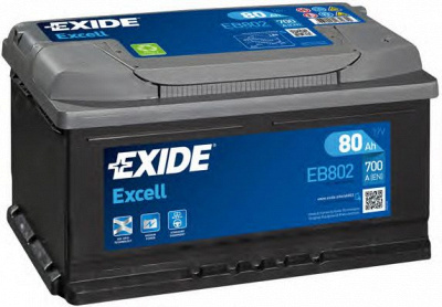 EXIDE eb802 -  Стартерная аккумуляторная батарея| Стартерная аккумуляторная батарея