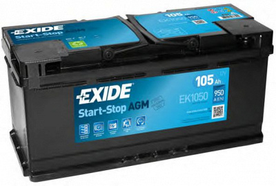 EXIDE ek1050 -  Стартерная аккумуляторная батарея| Стартерная аккумуляторная батарея