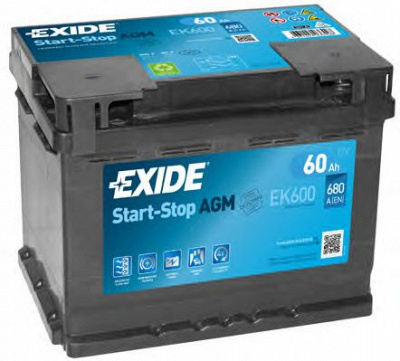 EXIDE ek600 -  Стартерная аккумуляторная батарея| Стартерная аккумуляторная батарея
