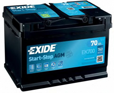 EXIDE ek700 -  Стартерная аккумуляторная батарея| Стартерная аккумуляторная батарея