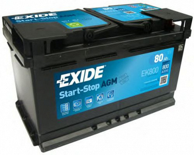 EXIDE ek800 -  Стартерная аккумуляторная батарея| Стартерная аккумуляторная батарея