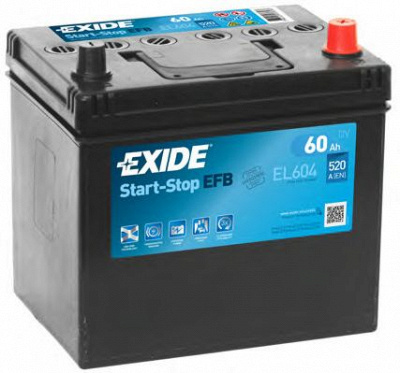 EXIDE el604 -  Стартерная аккумуляторная батарея| Стартерная аккумуляторная батарея