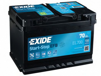 EXIDE el700 -  Стартерная аккумуляторная батарея| Стартерная аккумуляторная батарея