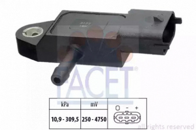 FACET 103144 -  Датчик давления воздуха, высотный корректор