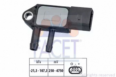 FACET 103265 -  Датчик, давление выхлопных газов