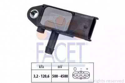 FACET 103273 -  Датчик давления воздуха, высотный корректор