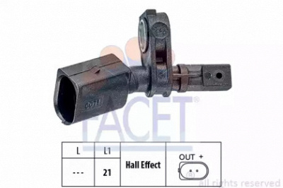 FACET 210011 -  Датчик, частота вращения колеса