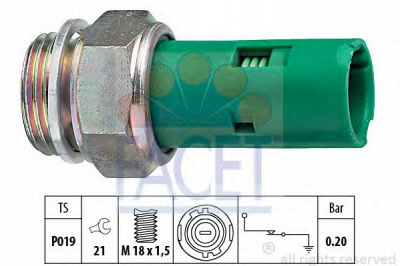 FACET 70110 -  Датчик давления масла
