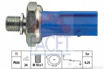 FACET 70133 -  Датчик давления масла
