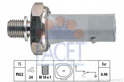 FACET 70134 -  Датчик давления масла