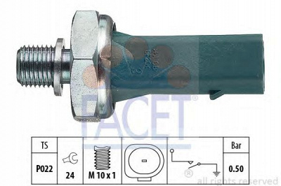 FACET 70139 -  Датчик давления масла