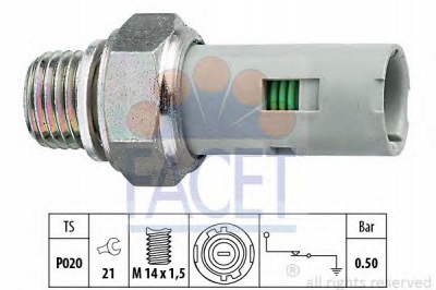 FACET 70151 -  Датчик давления масла