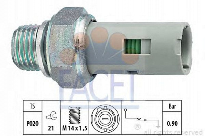 FACET 70153 -  Датчик давления масла