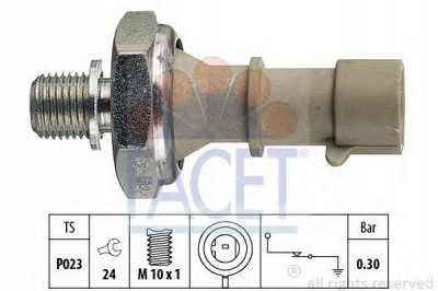 FACET 70162 -  Датчик давления масла