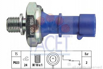 FACET 70163 -  Датчик давления масла