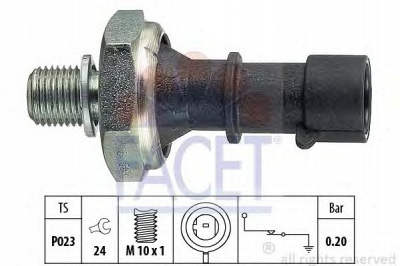 FACET 70170 -  Датчик давления масла