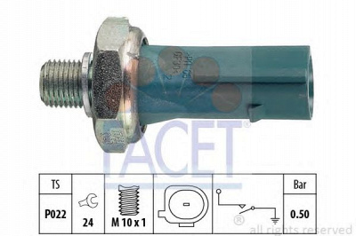 FACET 70196 -  Датчик давления масла