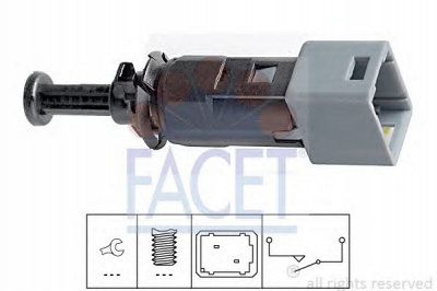 FACET 71150 -  Выключатель фонаря сигнала торможения| Выключатель, привод сцепления (Tempomat)