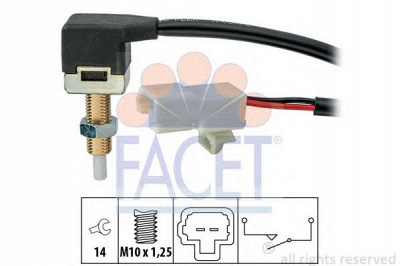 FACET 71302 -  Выключатель фонаря сигнала торможения| Выключатель, привод сцепления (Tempomat)