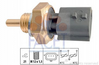 FACET 73365 -  ДАТЧИК ТЕМПЕРАТУРЫ ЖИДКОСТИ RENAULT LOGAN/SANDERO/